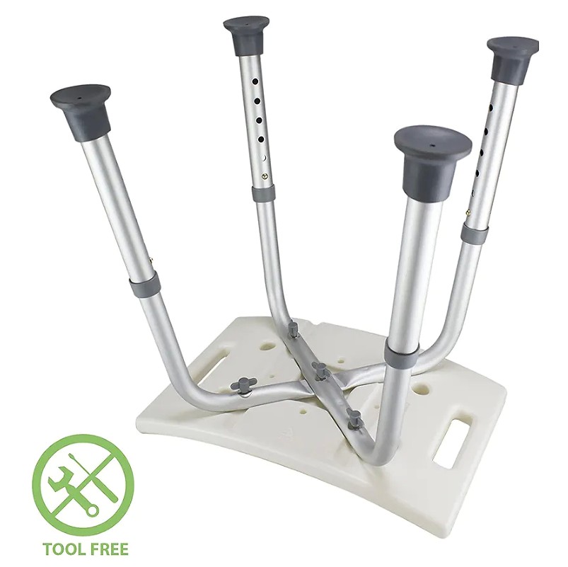 Wholesale Tool-Free Assembly Height Adjustable Comfortable Bathroom Plastic S... view 3