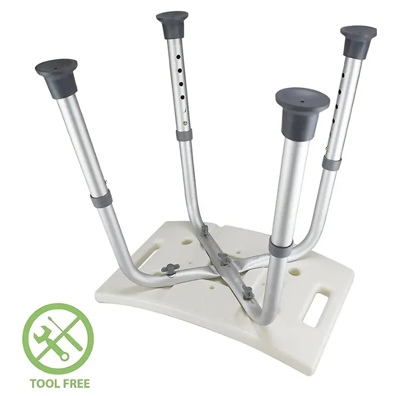 Wholesale Tool-Free Assembly Height Adjustable Comfortable Bathroom Plastic S... view 3