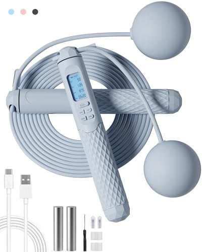 Cordless Jump Rope with LCD Counter Weighted Skipping Rope view 3
