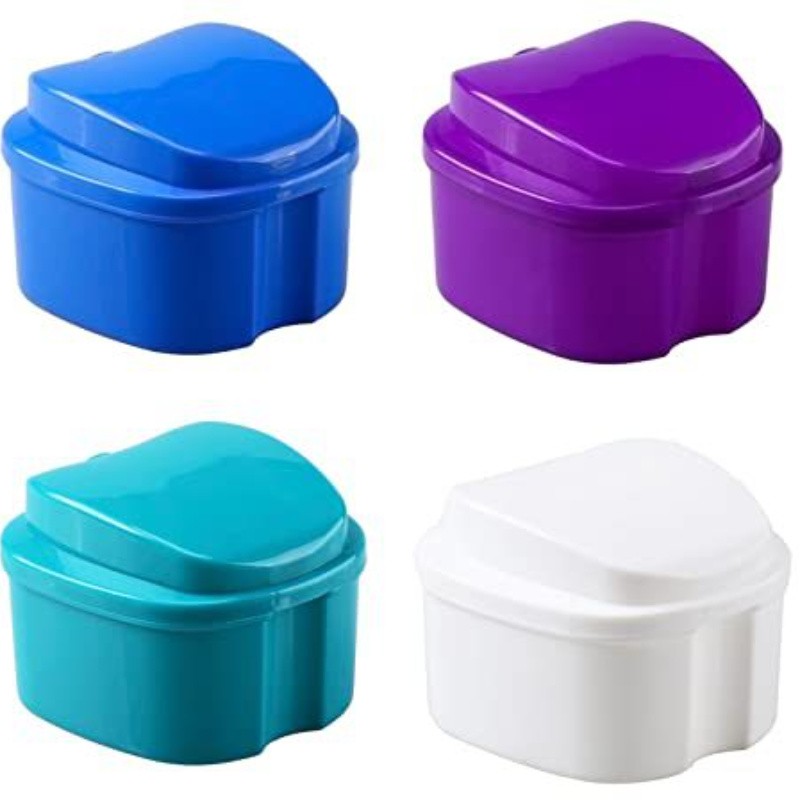 Denture Bath Box Case with Hanging Net view 4