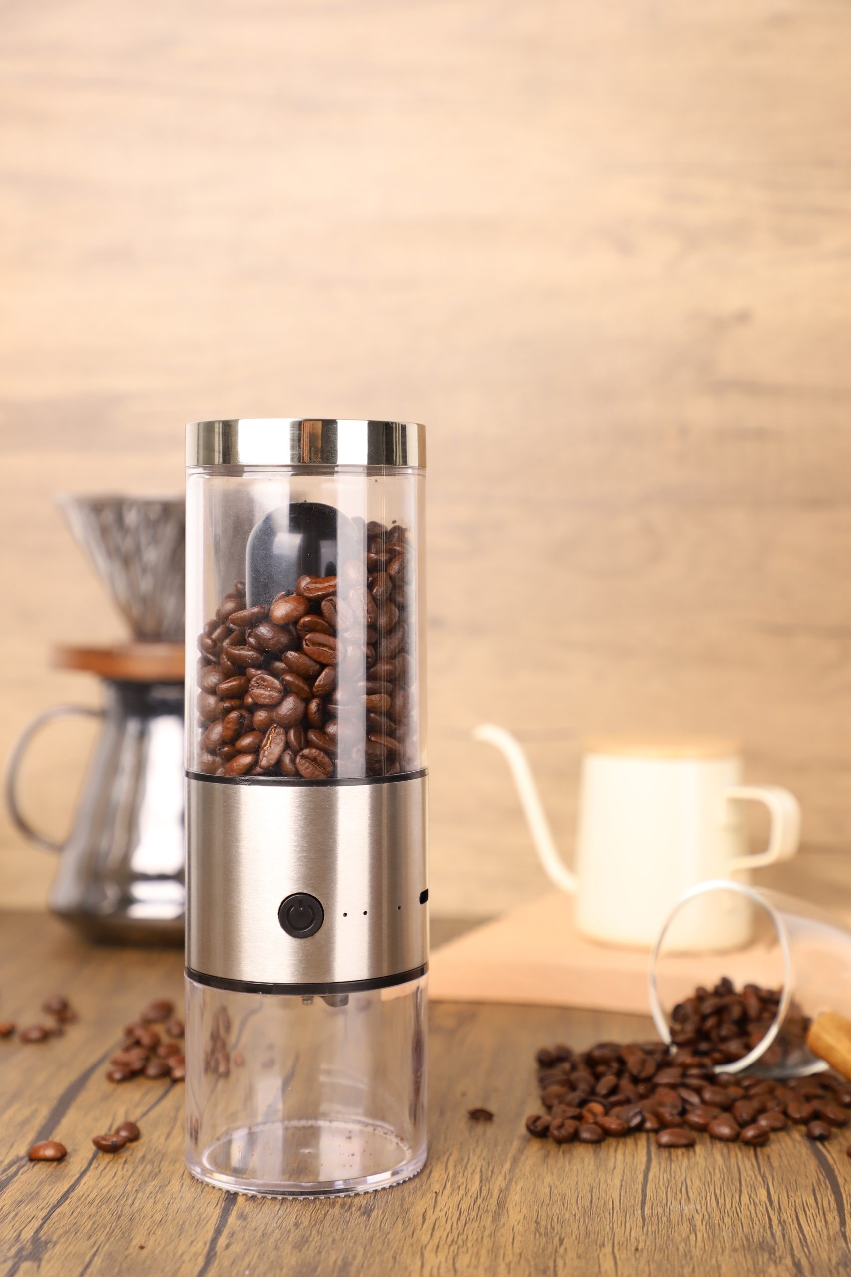 Transparent Style Electric Coffee Grinder view 2