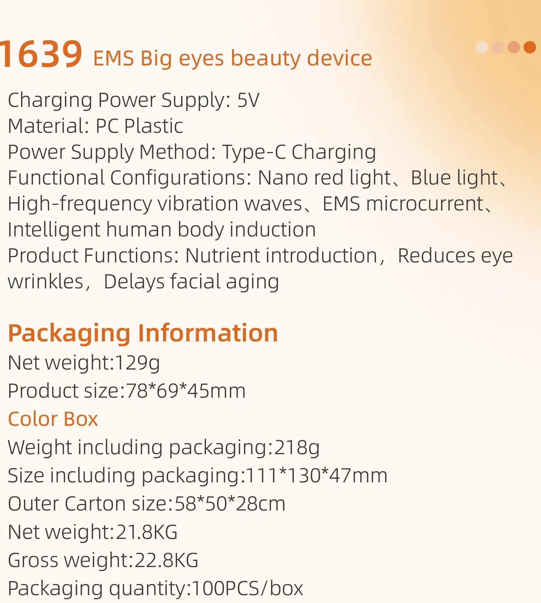 EMS Microcurrent Eye Beauty Device for Dark Circles view 3