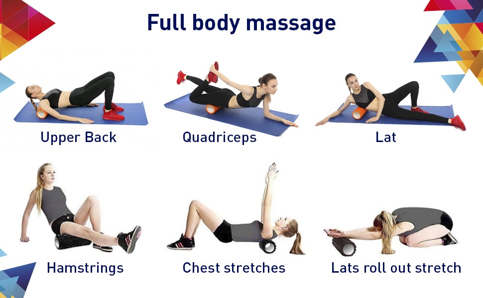 Eco Friendly Fitness column Massage Roller Muscle Relax Block Roller Workout ... view 4
