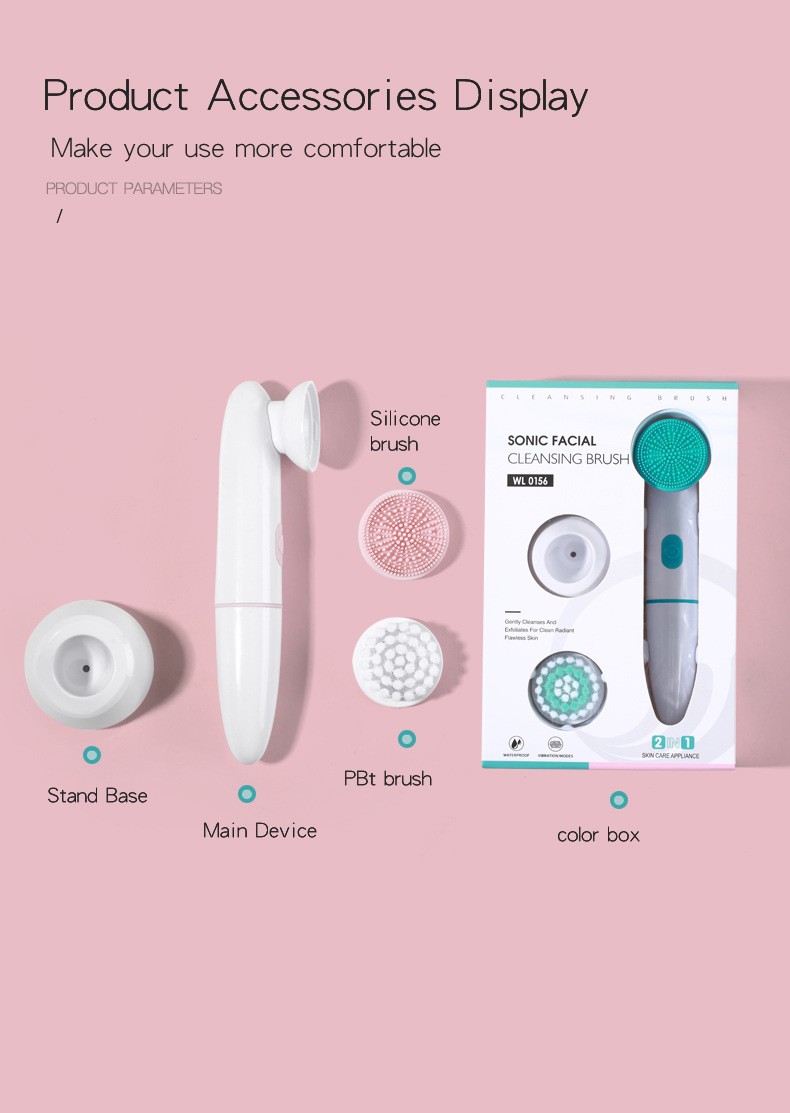 2 in 1 Electric Facial Cleansing Brush view 4