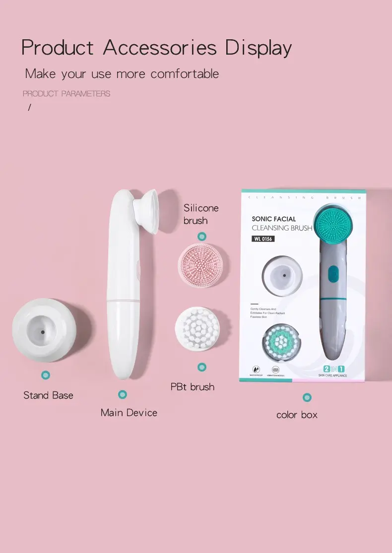 2 in 1 Electric Facial Cleansing Brush view 4