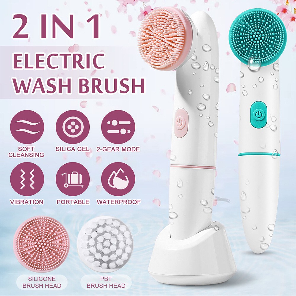 2 in 1 Electric Facial Cleansing Brush
