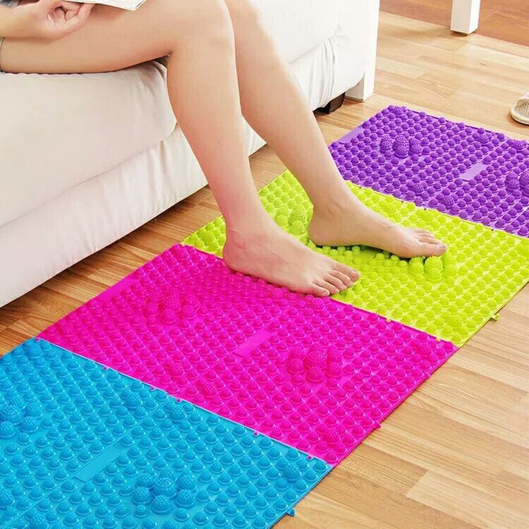 Foot Massage Mat Shiatsu Board Acupressure Mat Foot Reflexology Wal...