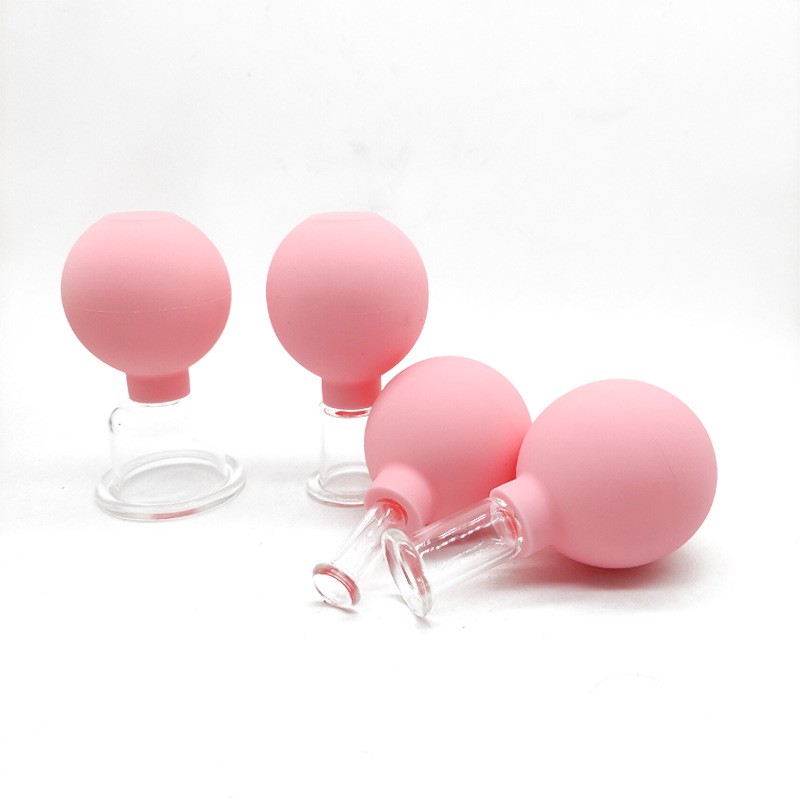 4in1 Glass Cupping Set Glass Silicone PVC Cupping Cups Massage Vacuum Suction... view 3