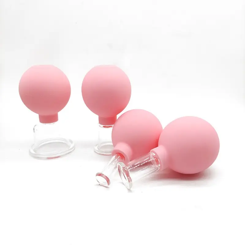 4in1 Glass Cupping Set Glass Silicone PVC Cupping Cups Massage Vacuum Suction... view 3