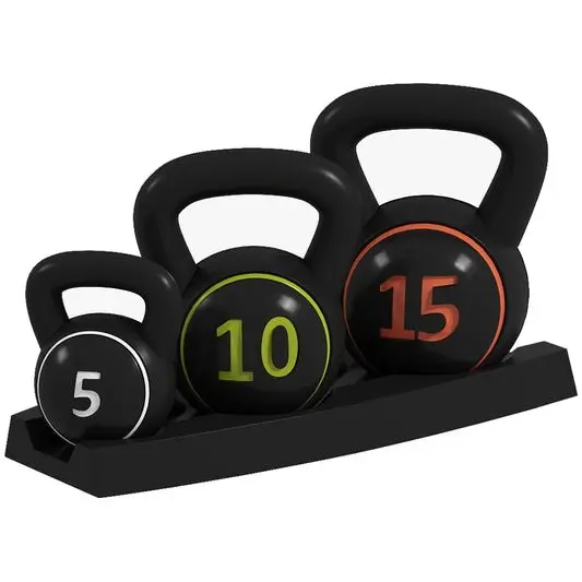 Kettlebell Weight Set with Rack Strength Training Home Gym view 4