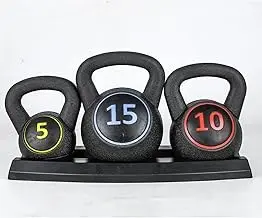 Kettlebell Weight Set with Rack Strength Training Home Gym view 3