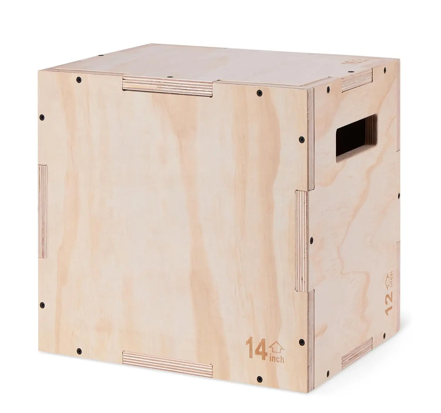 3-in-1 Wooden Plyometric Jump Box Fitness Training Plyo Box