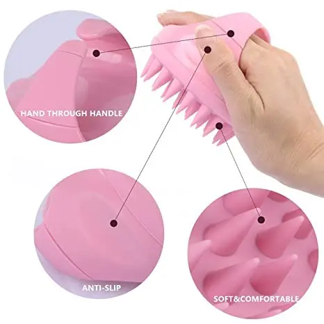 Hair Scalp Massager Shampoo Brush Silicone Head Washer Brush Handheld Shower ... view 4