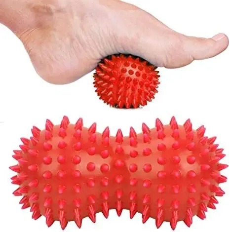 Peanut Shape PVC Hard Spiky Massage Ball Trigger Point Deep Tissue Massaging ... view 4