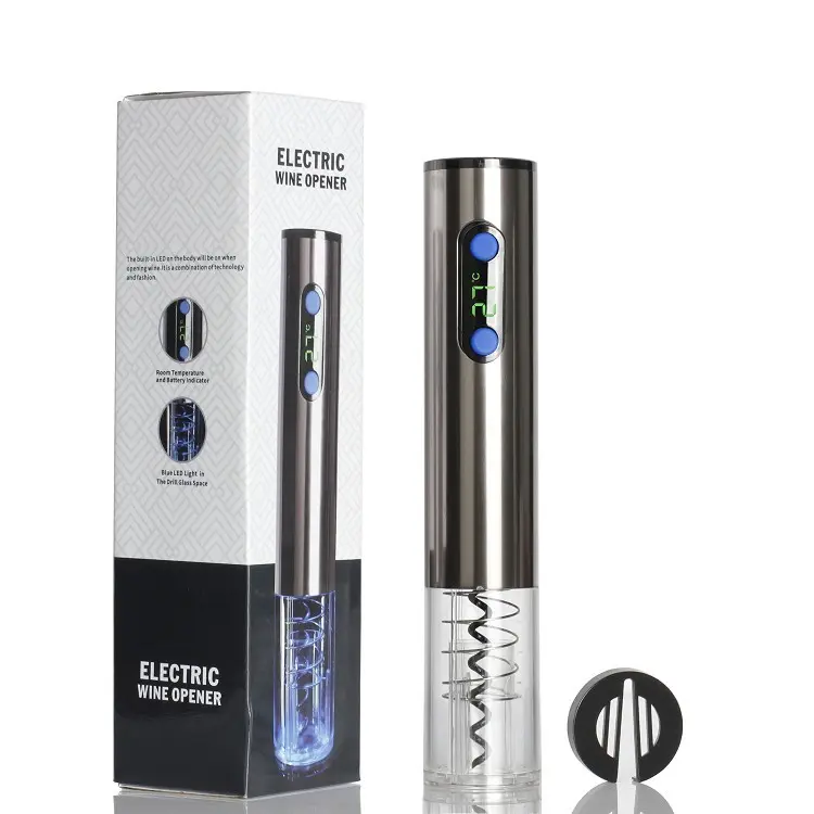 Temperature Display Rechargeable Wine Opener Corkscrew