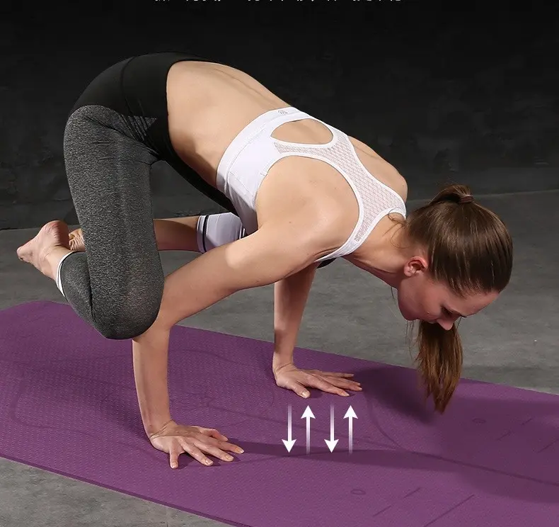 TPE Yoga Mat Extra Thick 1/3 Non Slip Yoga Mats for Women Eco Frien...