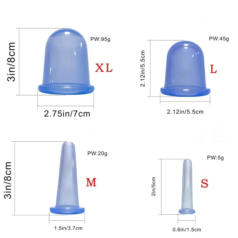 4in1 Vacuum Cans Banks Slimming Plastic Suction Cupping Therapy Keep Fit Heal... view 3