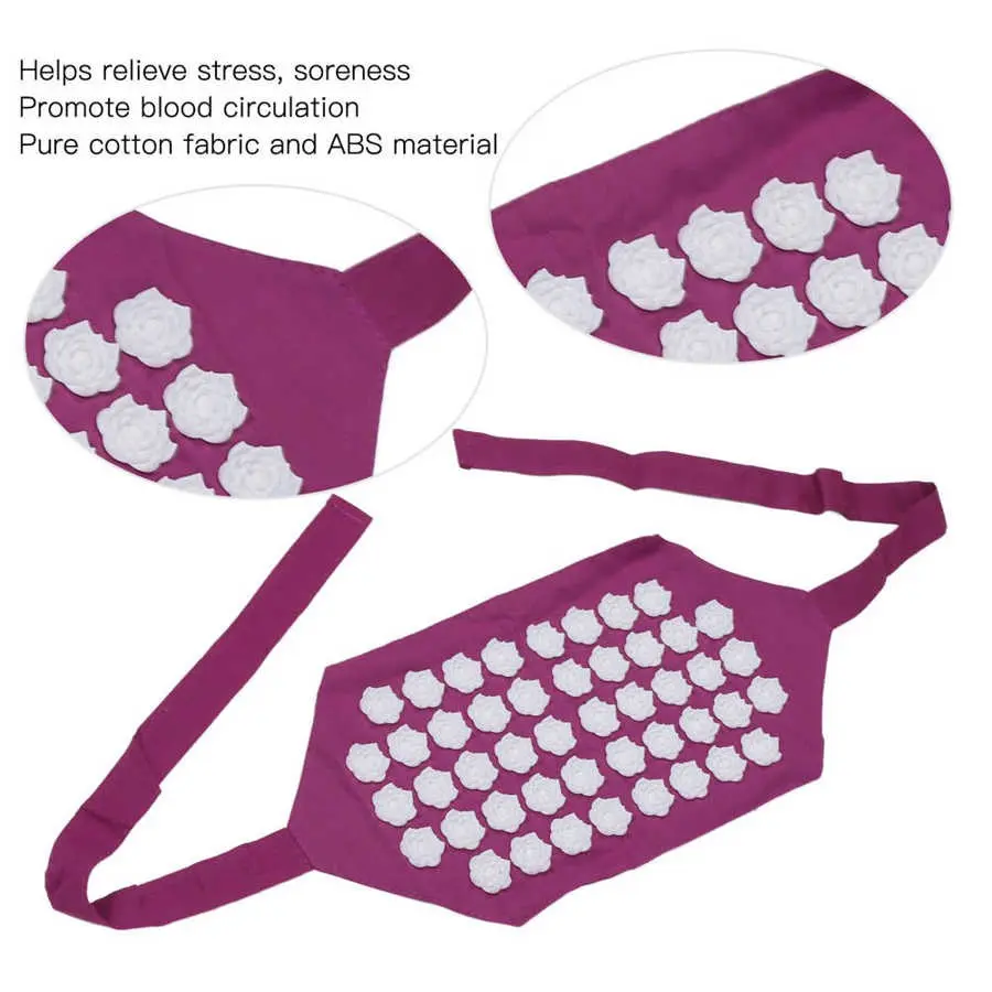 Waist Massage Lotus Shape Cushion Acupuncture Belt view 4